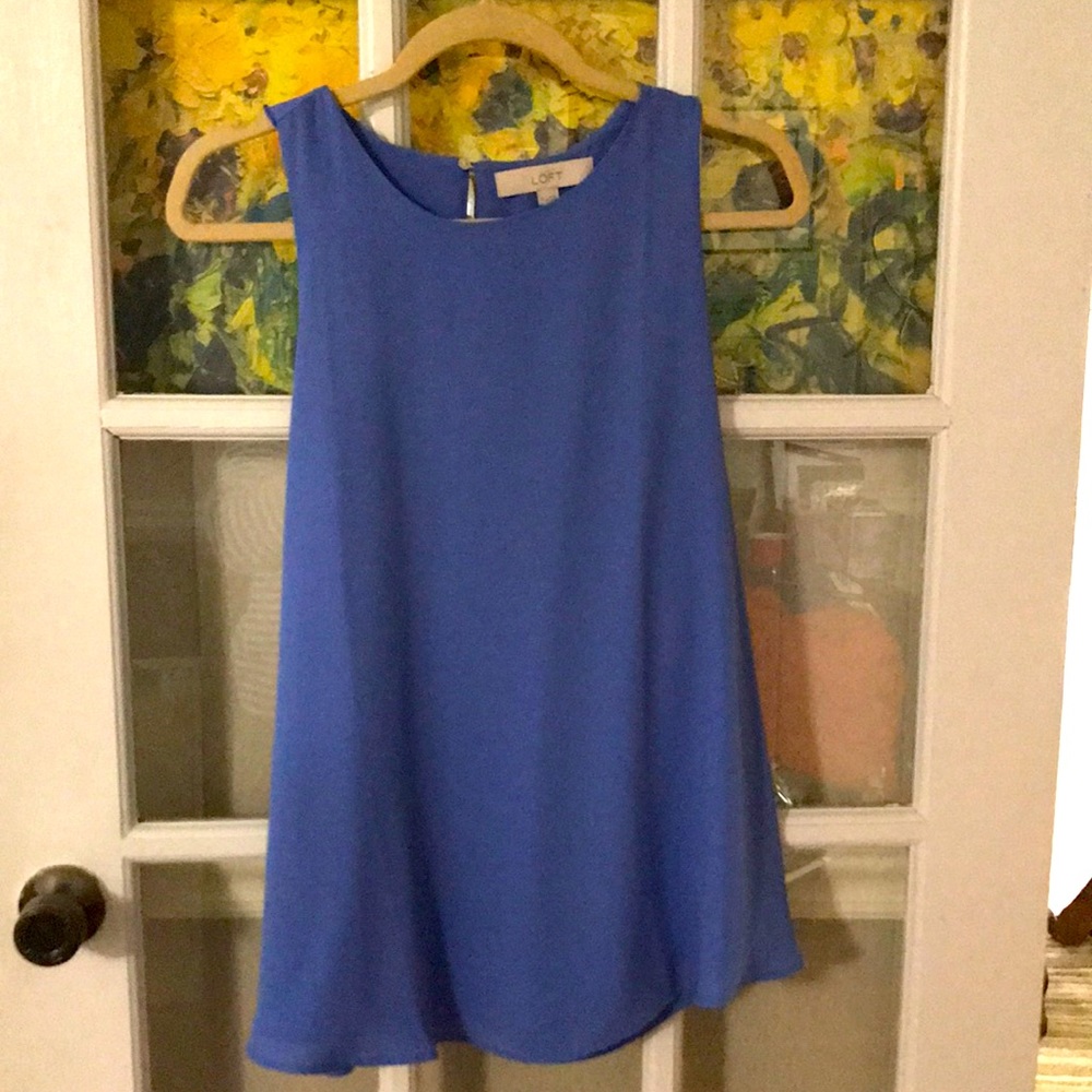Periwinkle blue top Loft